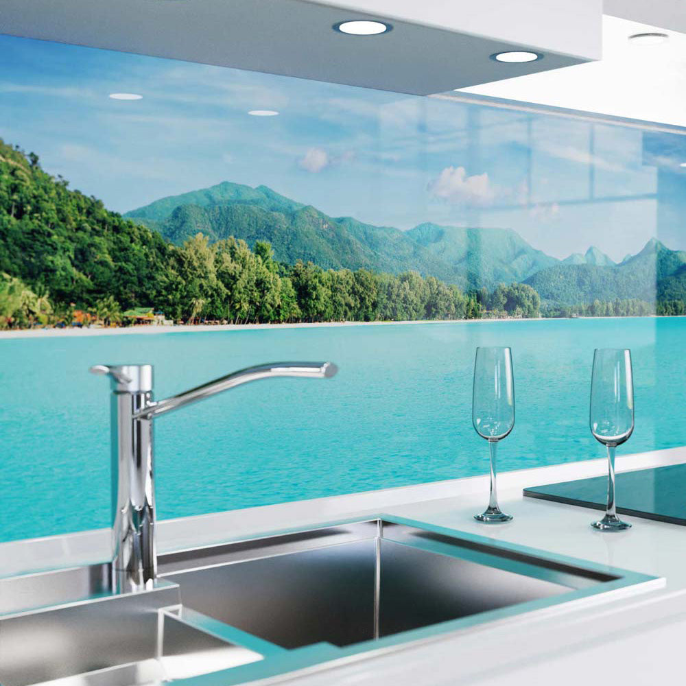 Küchenrückwand selbstklebend - Tropisches Paradies