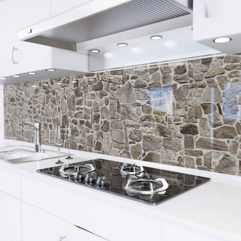 Revestimiento para cocina autoadhesivo - Muro de piedra