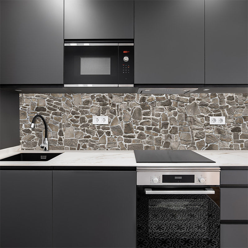 Revestimiento para cocina autoadhesivo - Muro de piedra