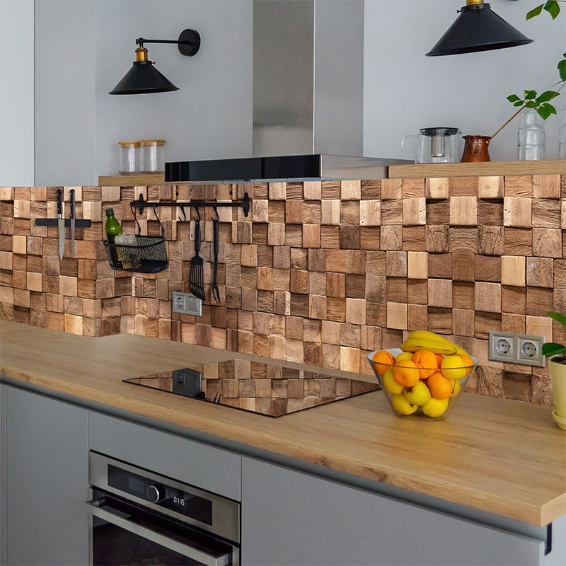 Küchenrückwand selbstklebend - Hölzer