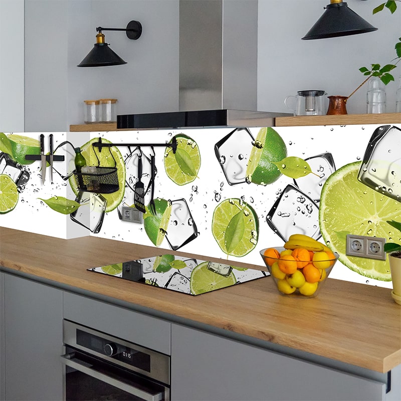 Küchenrückwand selbstklebend - Limetten