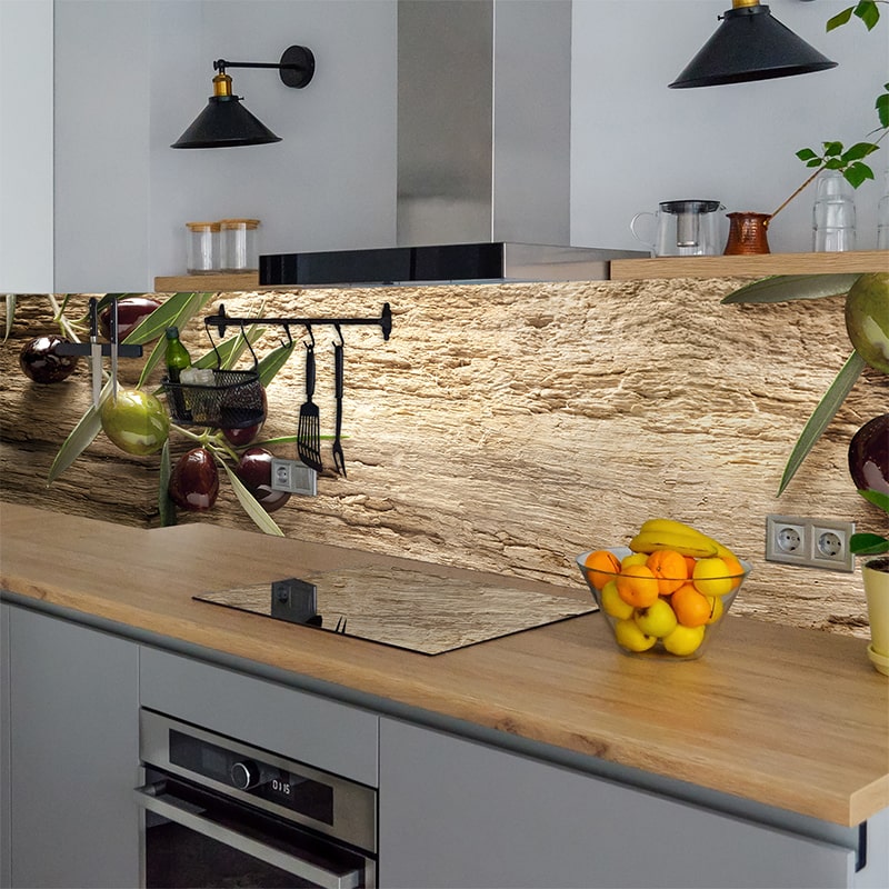 Küchenrückwand selbstklebend - Oliven