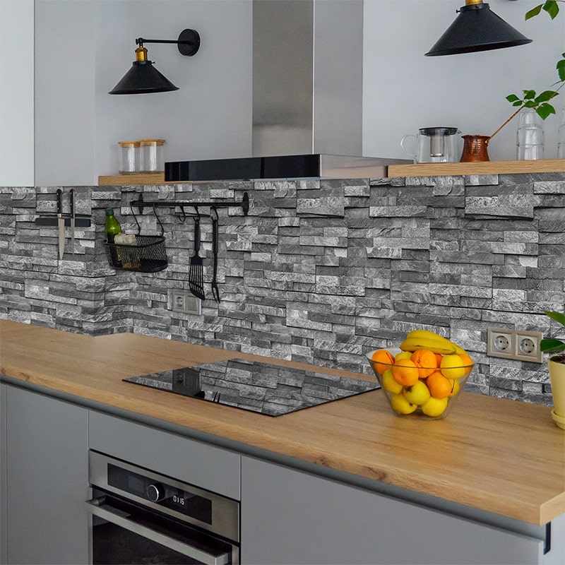 Küchenrückwand selbstklebend - Steinwand
