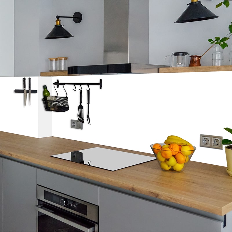 Küchenrückwand selbstklebend - Polarweiß