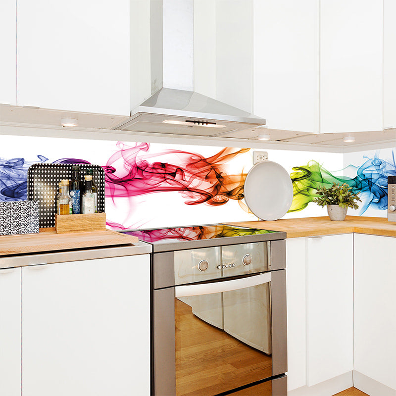 Revestimiento para cocina autoadhesivo - Humo de colores