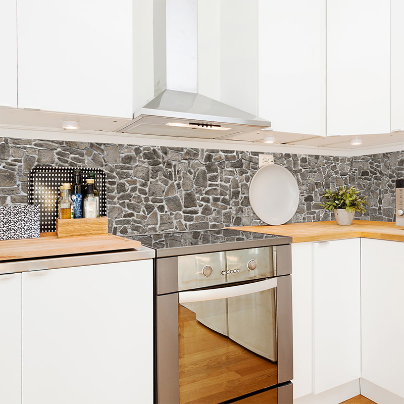 Revestimiento para cocina autoadhesivo - Muro de piedra