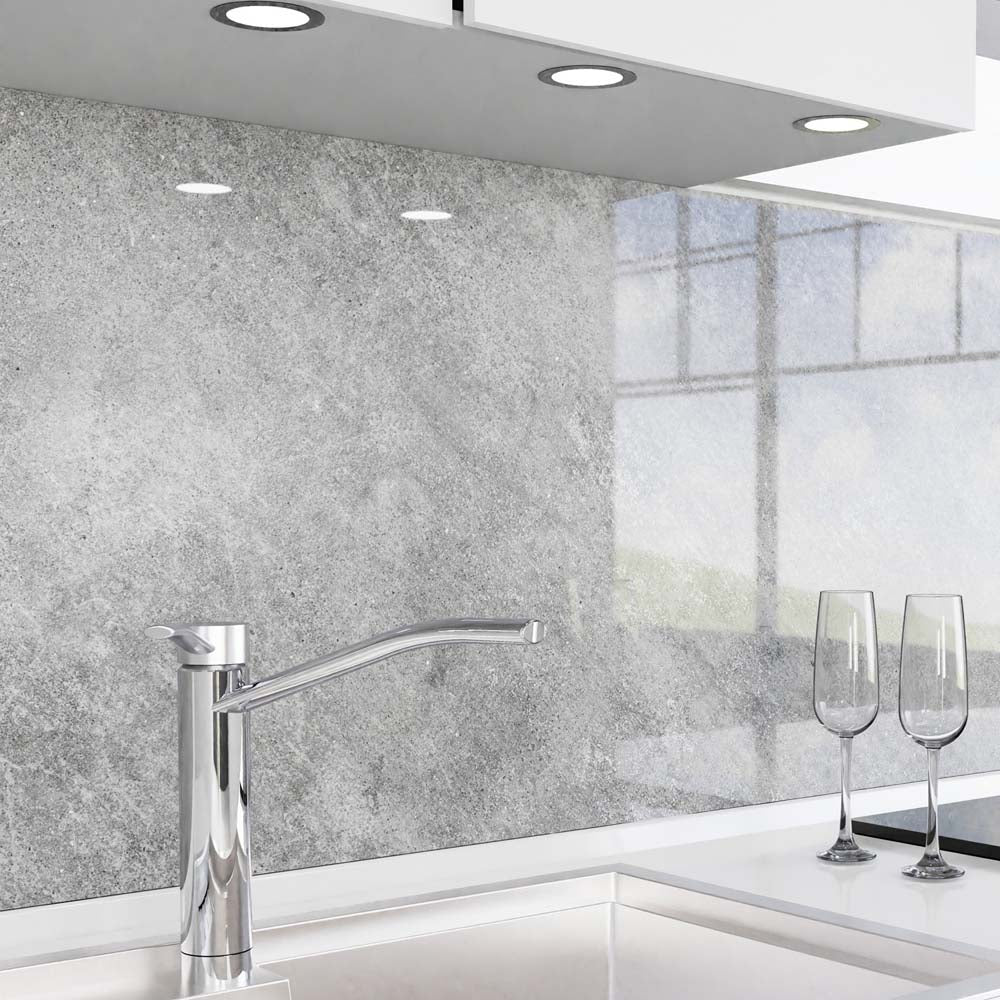 Küchenrückwand selbstklebend - Grauer Stein