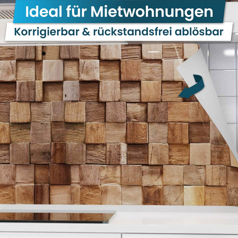 Küchenrückwand selbstklebend - Hölzer