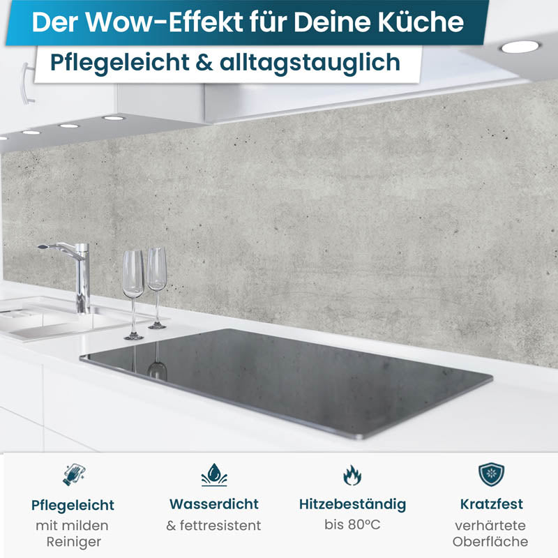 Küchenrückwand selbstklebend - Beton
