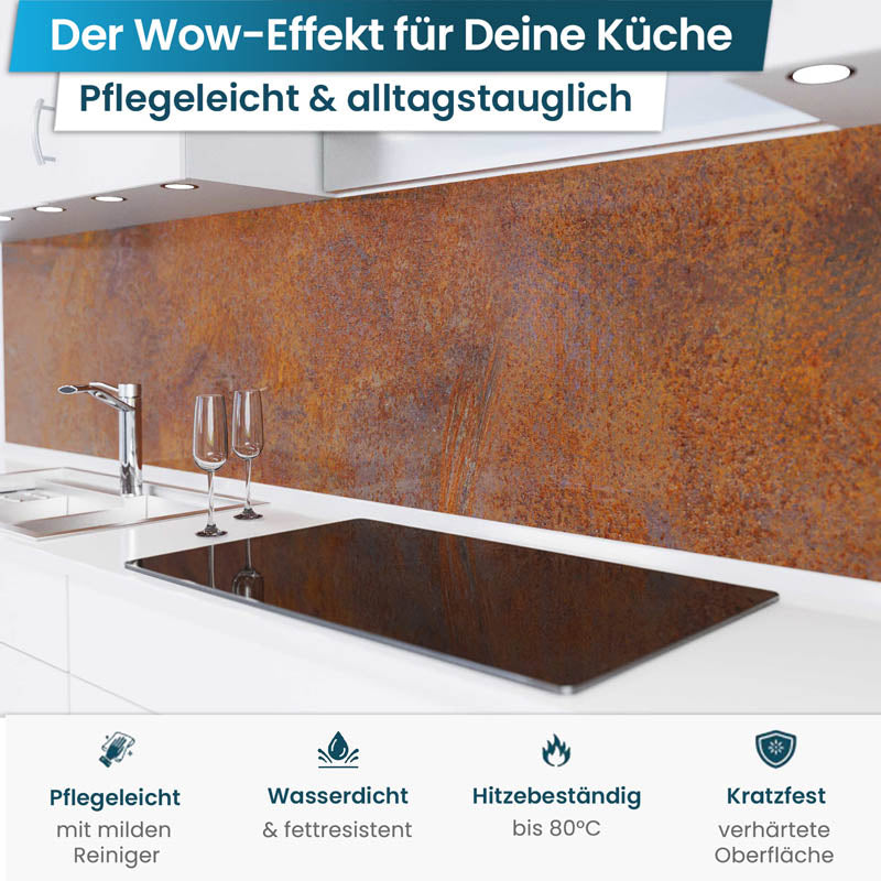 Küchenrückwand selbstklebend - Rost
