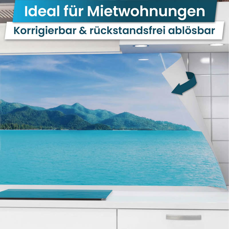 Küchenrückwand selbstklebend - Tropisches Paradies