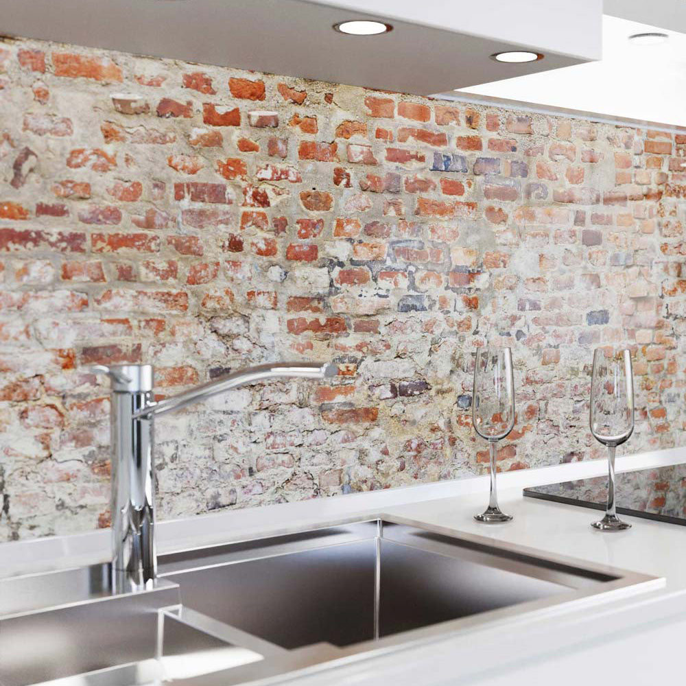 rivestimento cucina autoadesivo - Vecchio muro di mattoni