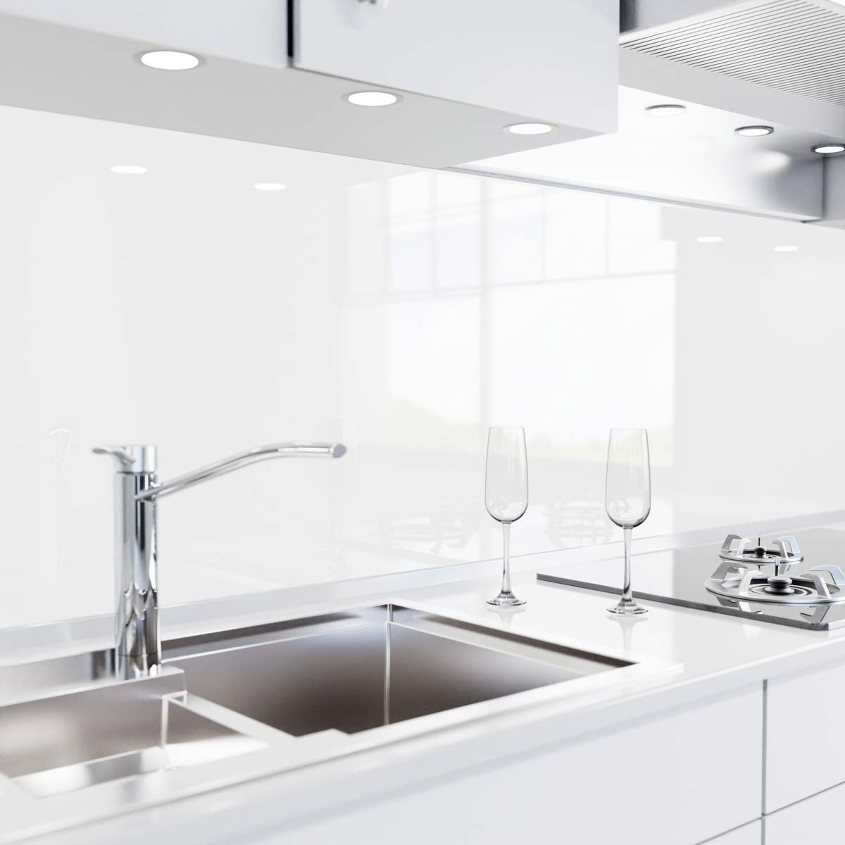 Rivestimento cucina autoadesivo - Bianco polare