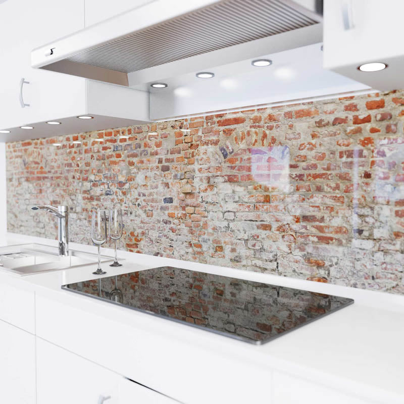 Küchenrückwand selbstklebend - Alte Ziegelmauer
