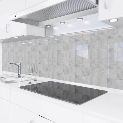 Küchenrückwand selbstklebend - Keramikfliesen grau