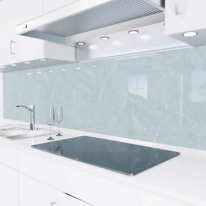 Küchenrückwand selbstklebend - Marmor blau