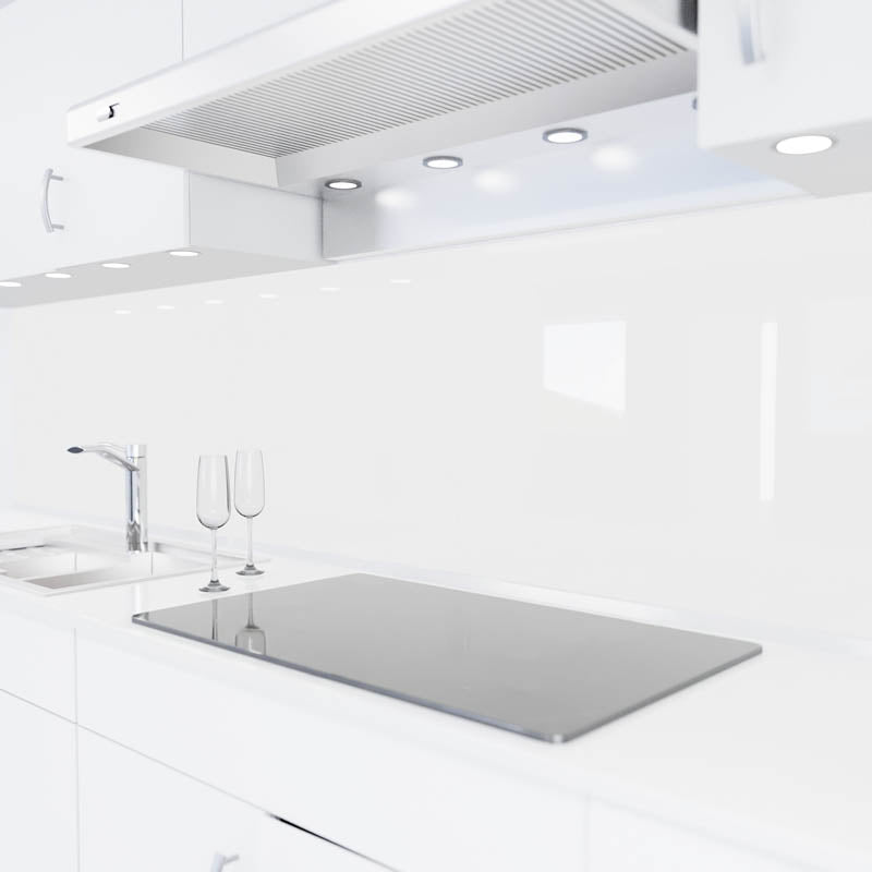 Küchenrückwand selbstklebend - Polarweiß