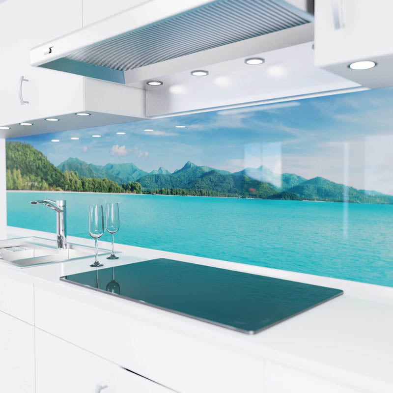 Küchenrückwand selbstklebend - Tropisches Paradies