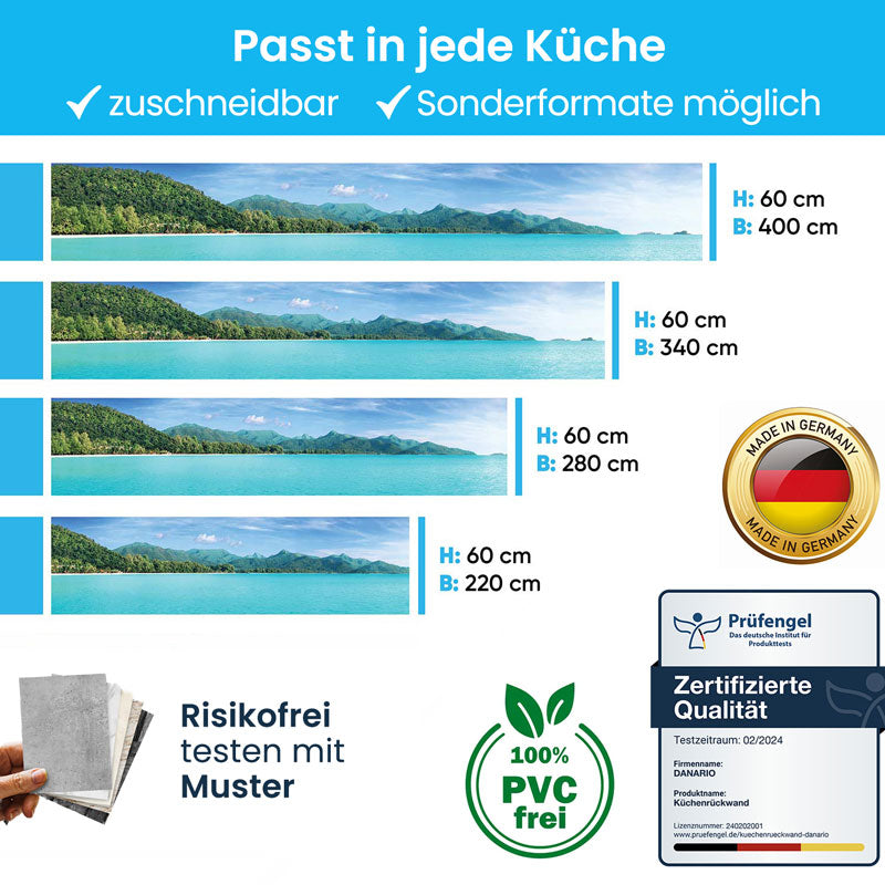 Küchenrückwand - Tropisches Paradies