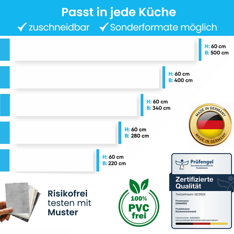 Küchenrückwand - Polarweiß