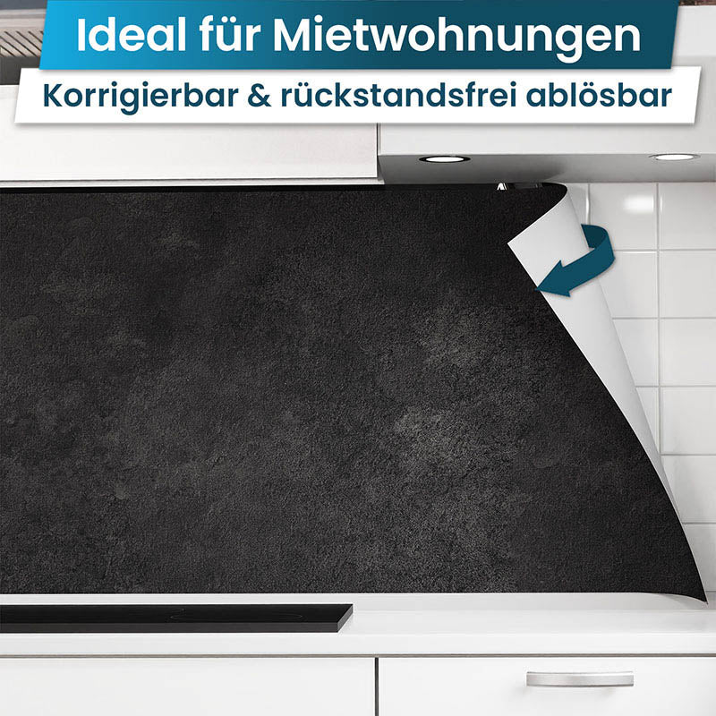 Küchenrückwand selbstklebend - Anthrazit