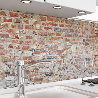 Küchenrückwand selbstklebend - Alte Ziegelmauer