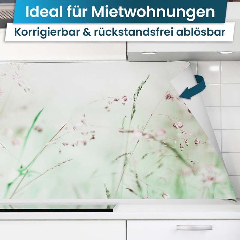 Küchenrückwand selbstklebend - Blumenwiese