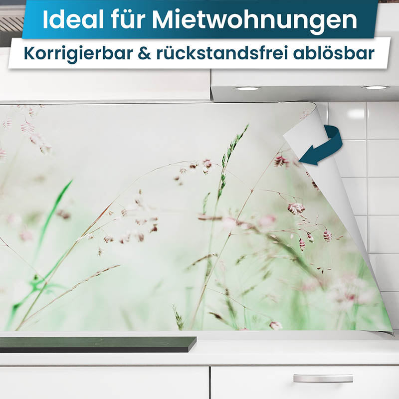 Küchenrückwand selbstklebend - Blumenwiese