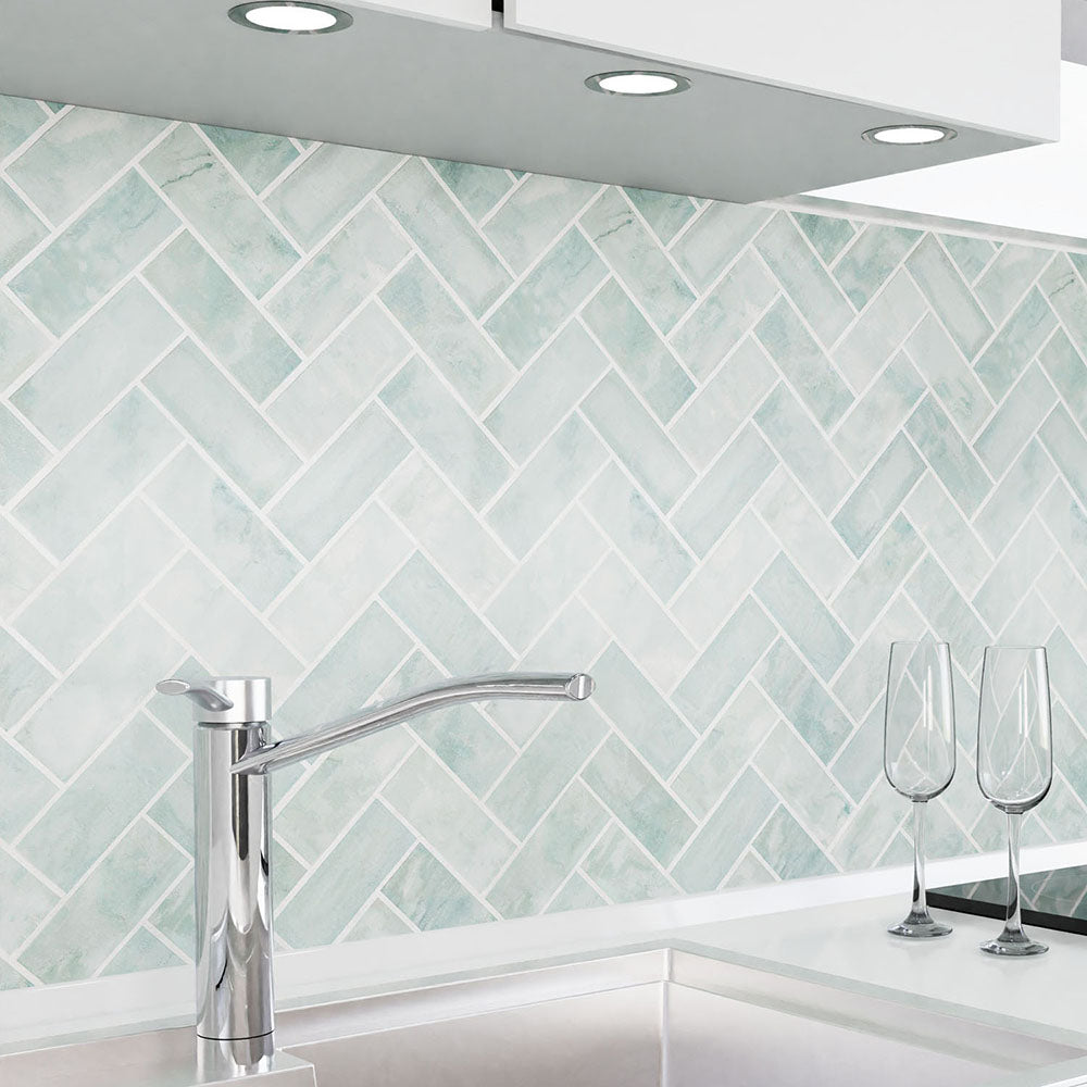 Küchenrückwand selbstklebend - Fischgräten