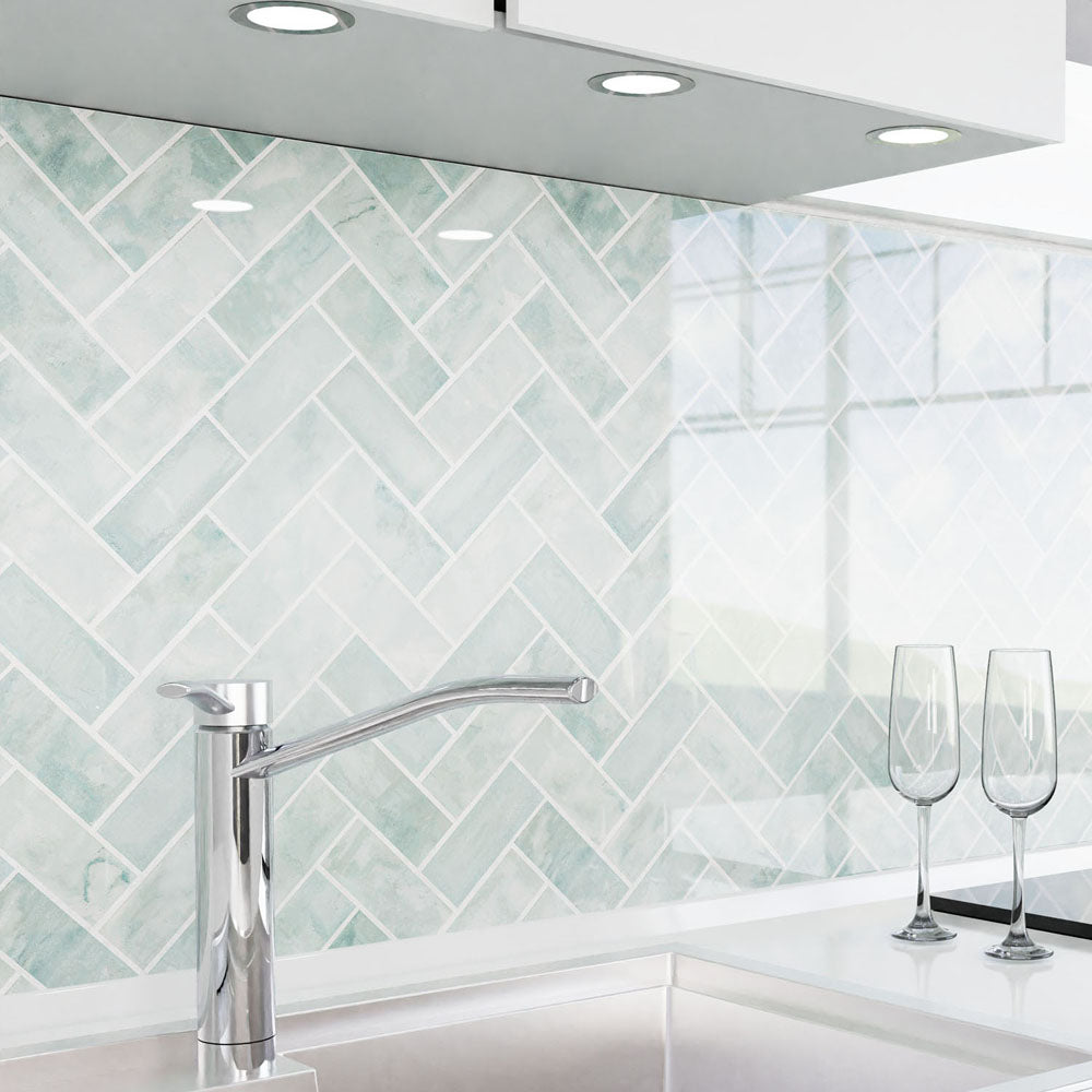 Küchenrückwand selbstklebend - Fischgräten