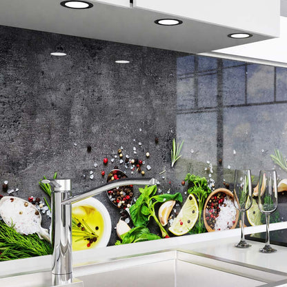 Küchenrückwand selbstklebend - Gewürztafel
