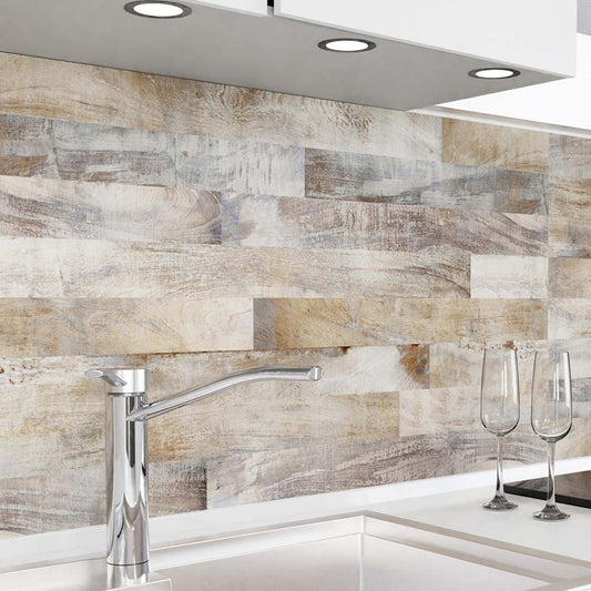 Küchenrückwand selbstklebend - Holzbretter