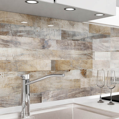 Küchenrückwand selbstklebend - Holzbretter