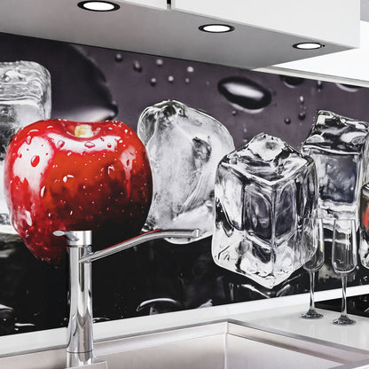 Küchenrückwand selbstklebend - Kirschen mit Eis