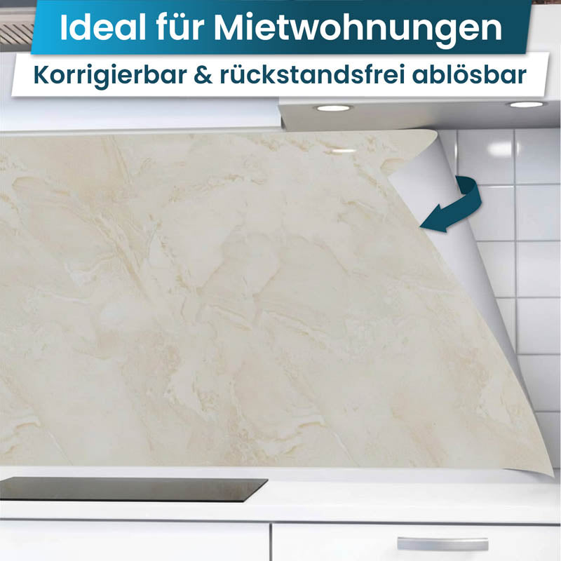 Küchenrückwand selbstklebend - Marmor beige