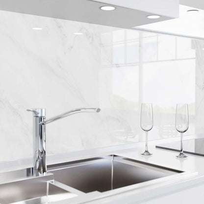 Küchenrückwand selbstklebend - Marmor weiß