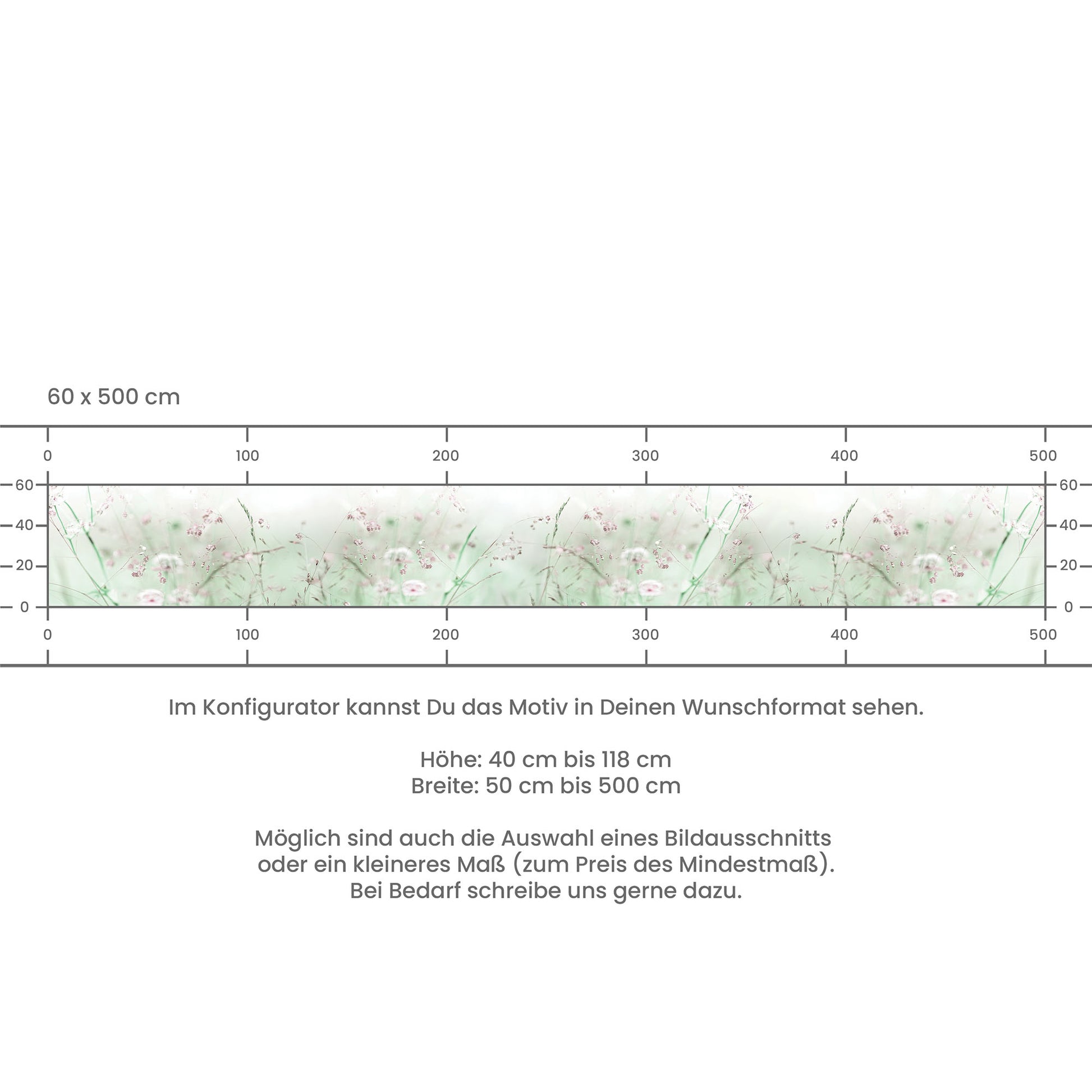 Küchenrückwand selbstklebend - Blumenwiese