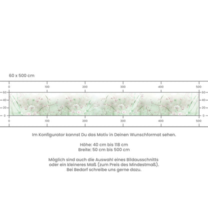 Küchenrückwand selbstklebend - Blumenwiese