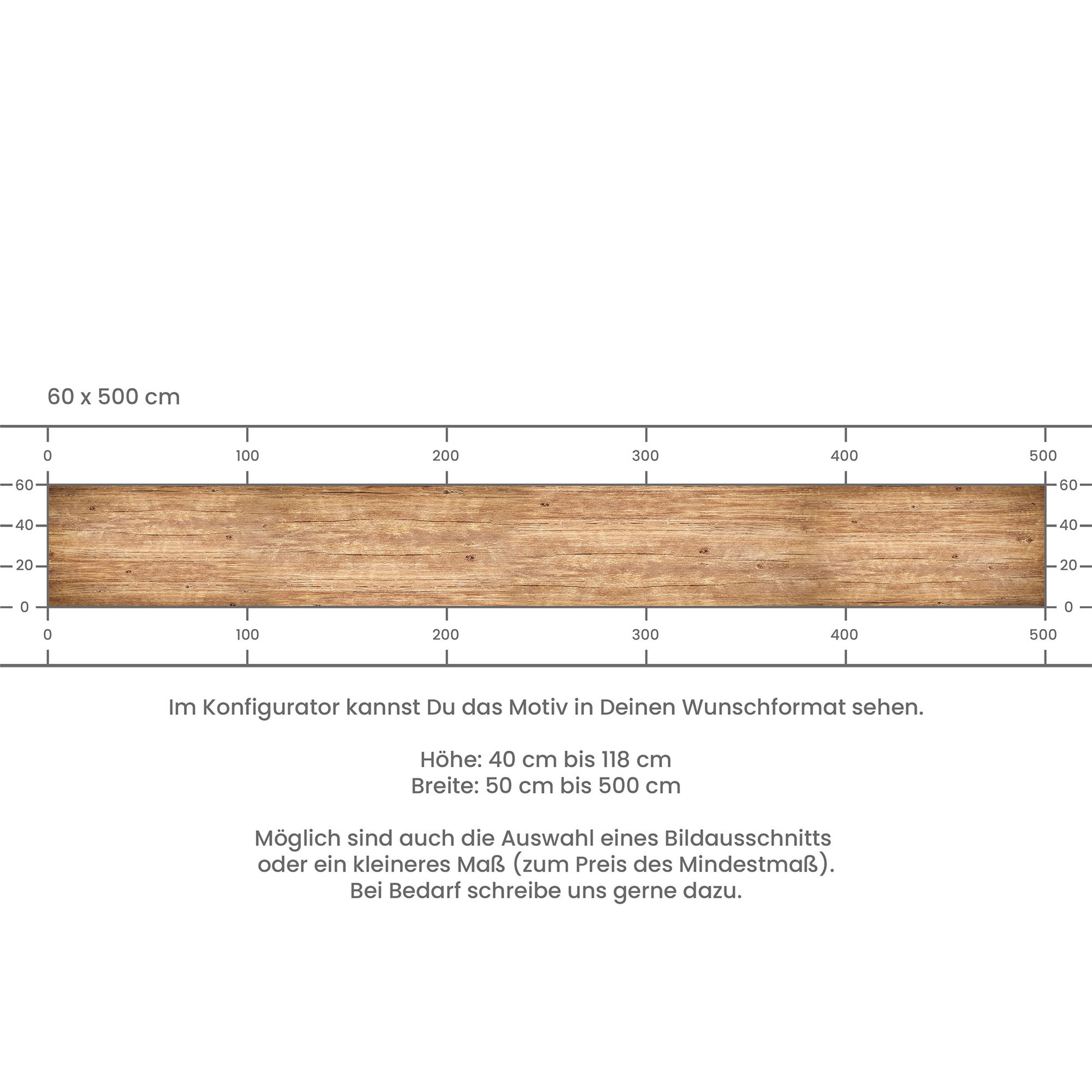 Küchenrückwand selbstklebend - Eiche