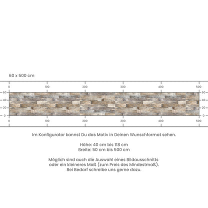 Küchenrückwand selbstklebend - Holzbretter