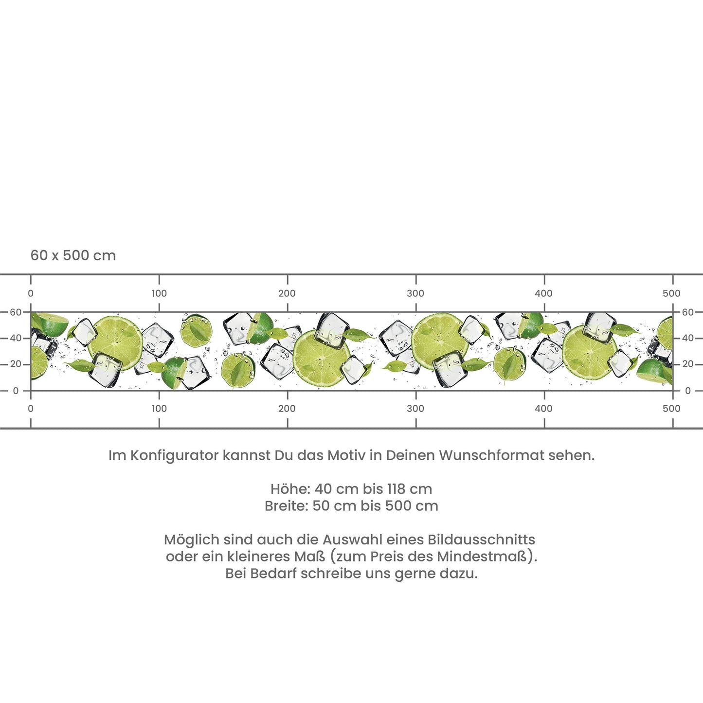 Küchenrückwand selbstklebend - Limetten