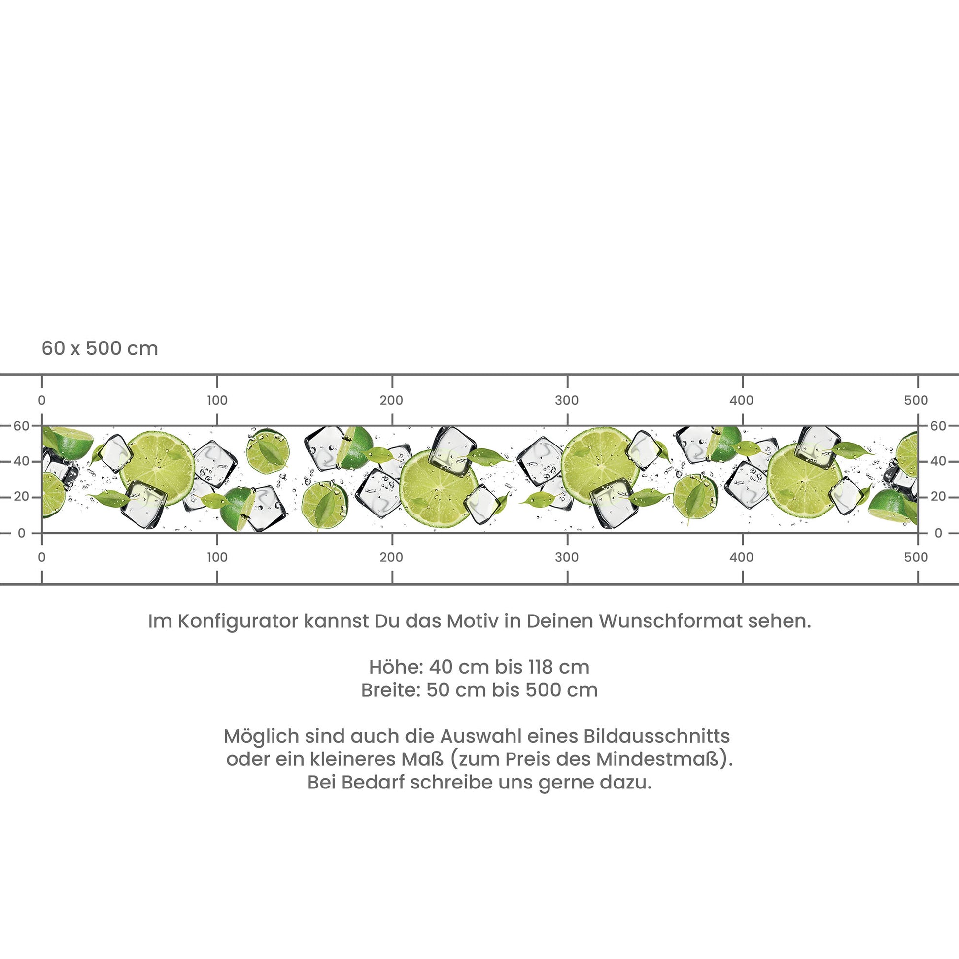 Küchenrückwand selbstklebend - Limetten