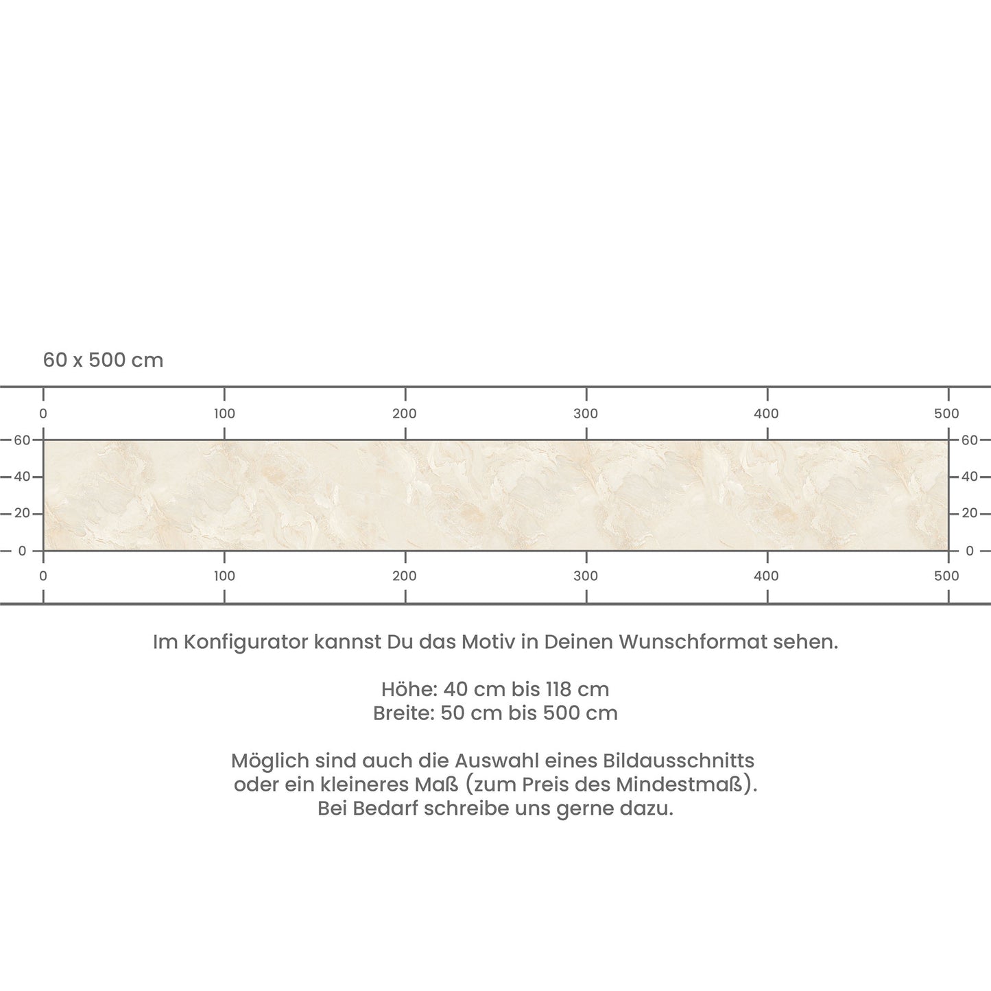 Küchenrückwand selbstklebend - Marmor beige