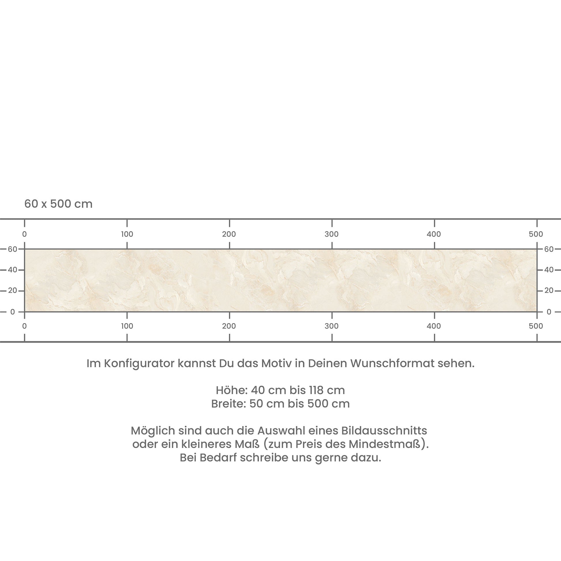 Küchenrückwand selbstklebend - Marmor beige