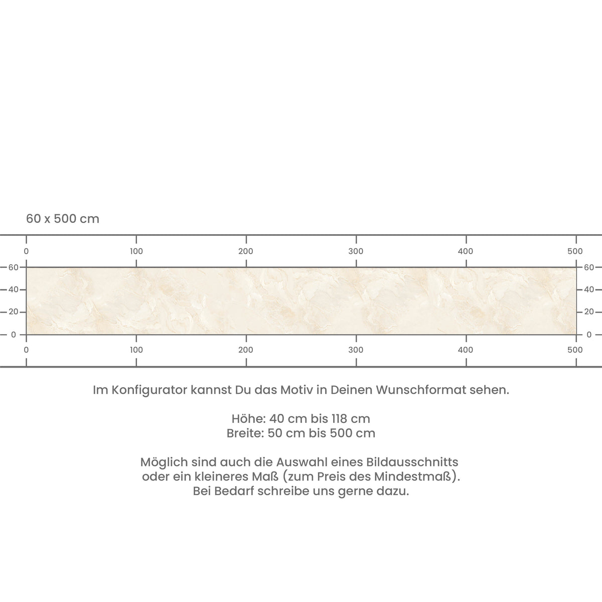 Küchenrückwand selbstklebend - Marmor beige