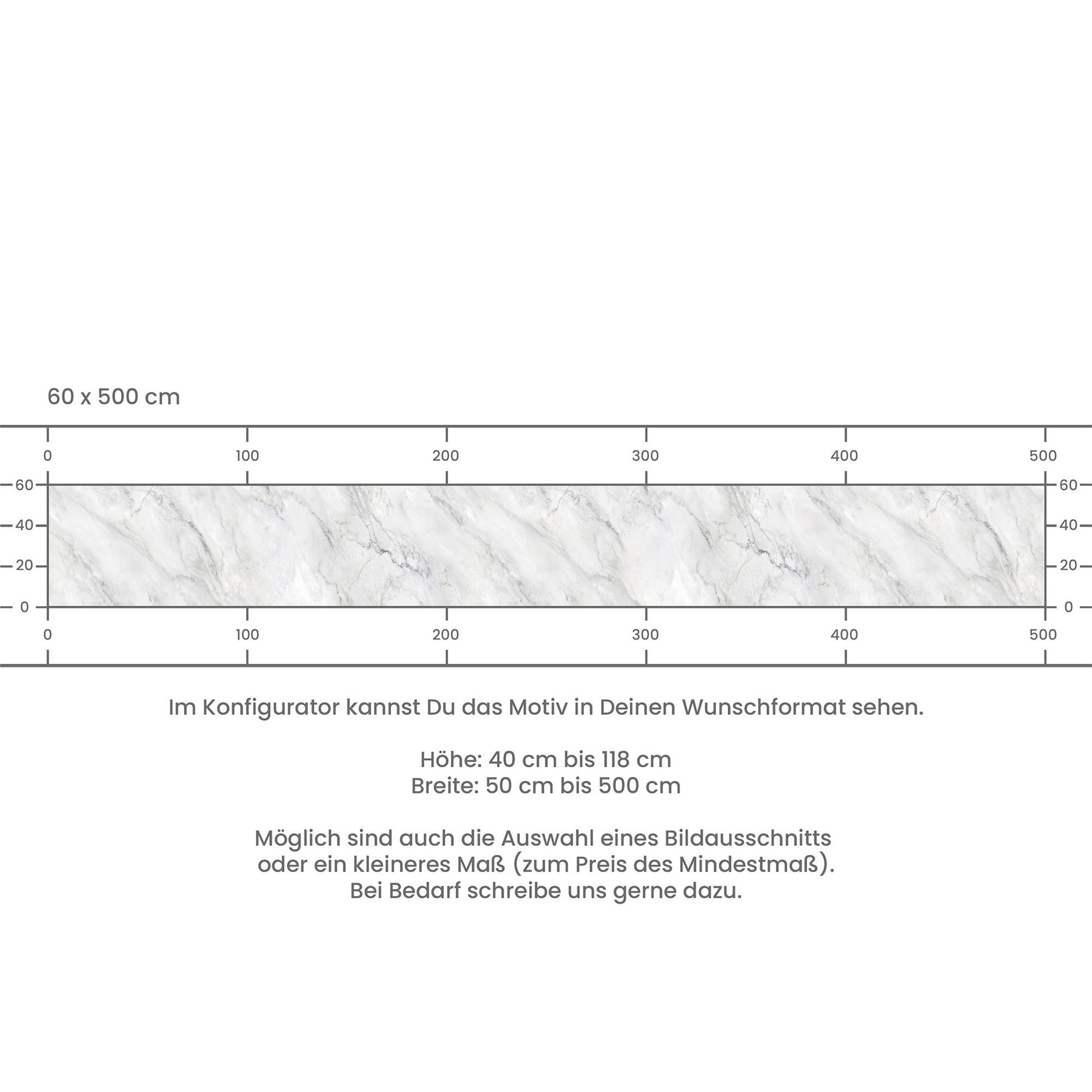 Küchenrückwand selbstklebend - Marmor weiß