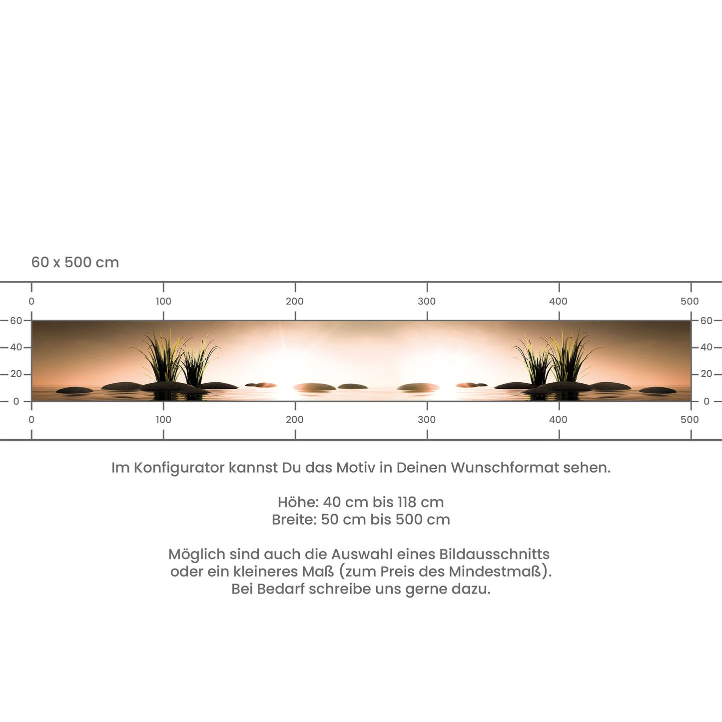 Küchenrückwand selbstklebend - Seesteine Abendgold