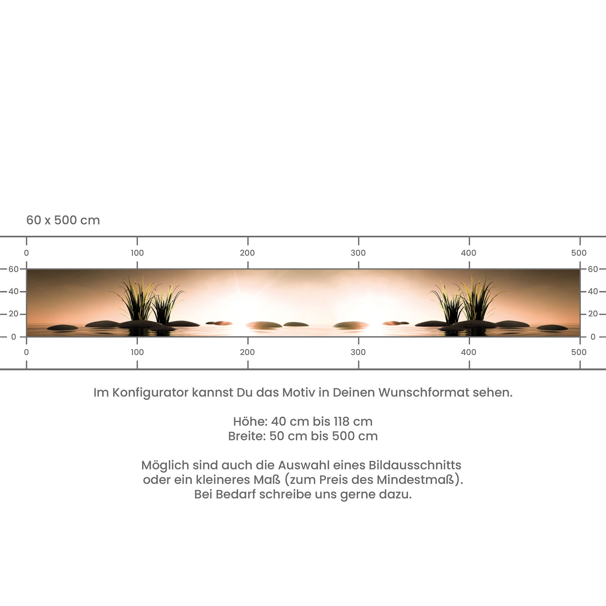 Küchenrückwand selbstklebend - Seesteine Abendgold