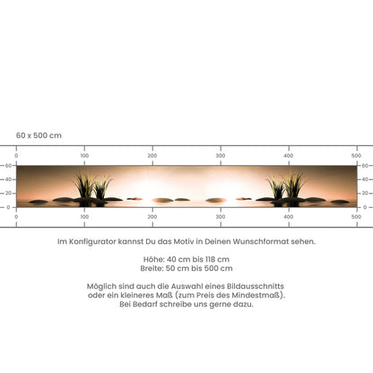 Küchenrückwand selbstklebend - Seesteine Abendgold
