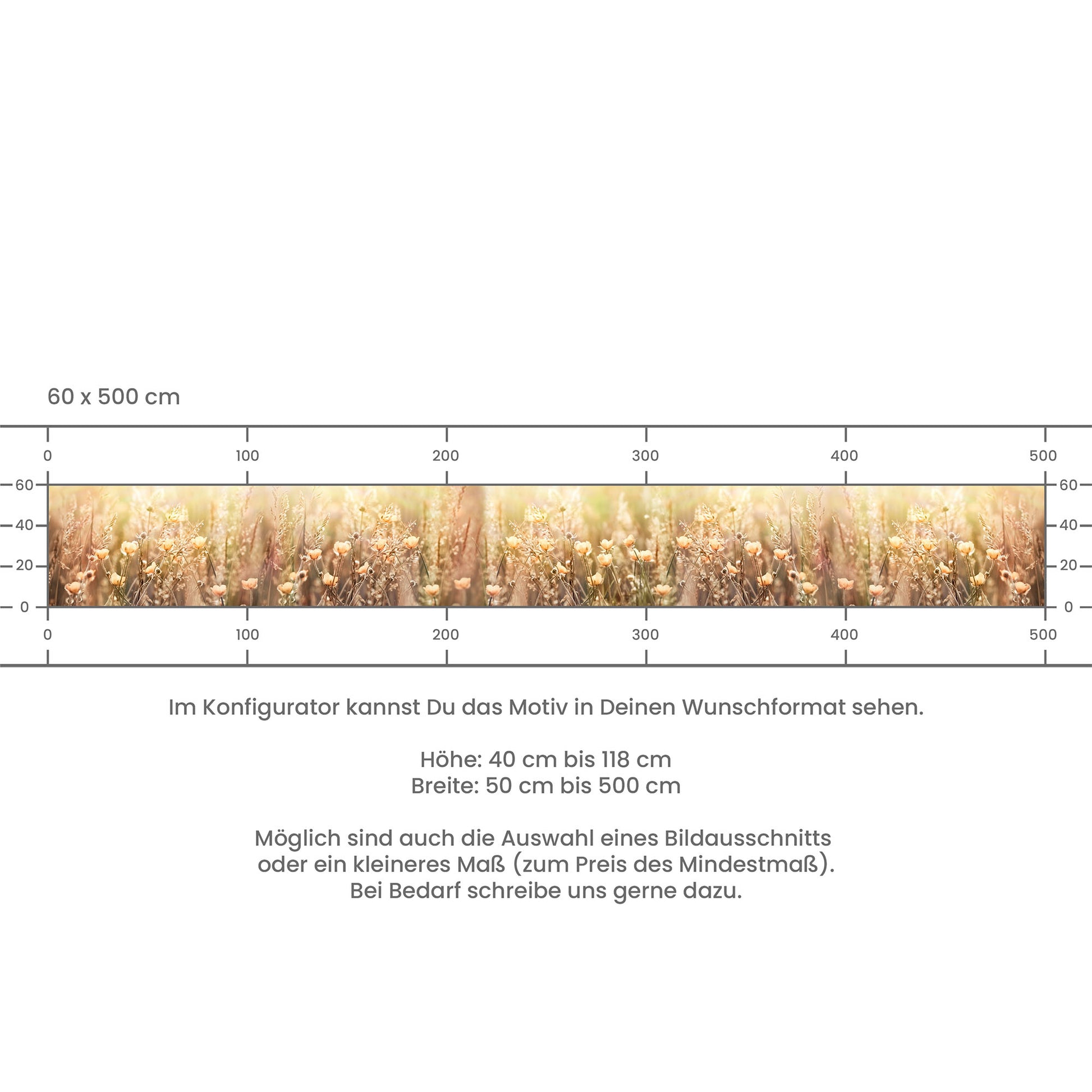 Küchenrückwand selbstklebend - Sommerblüten